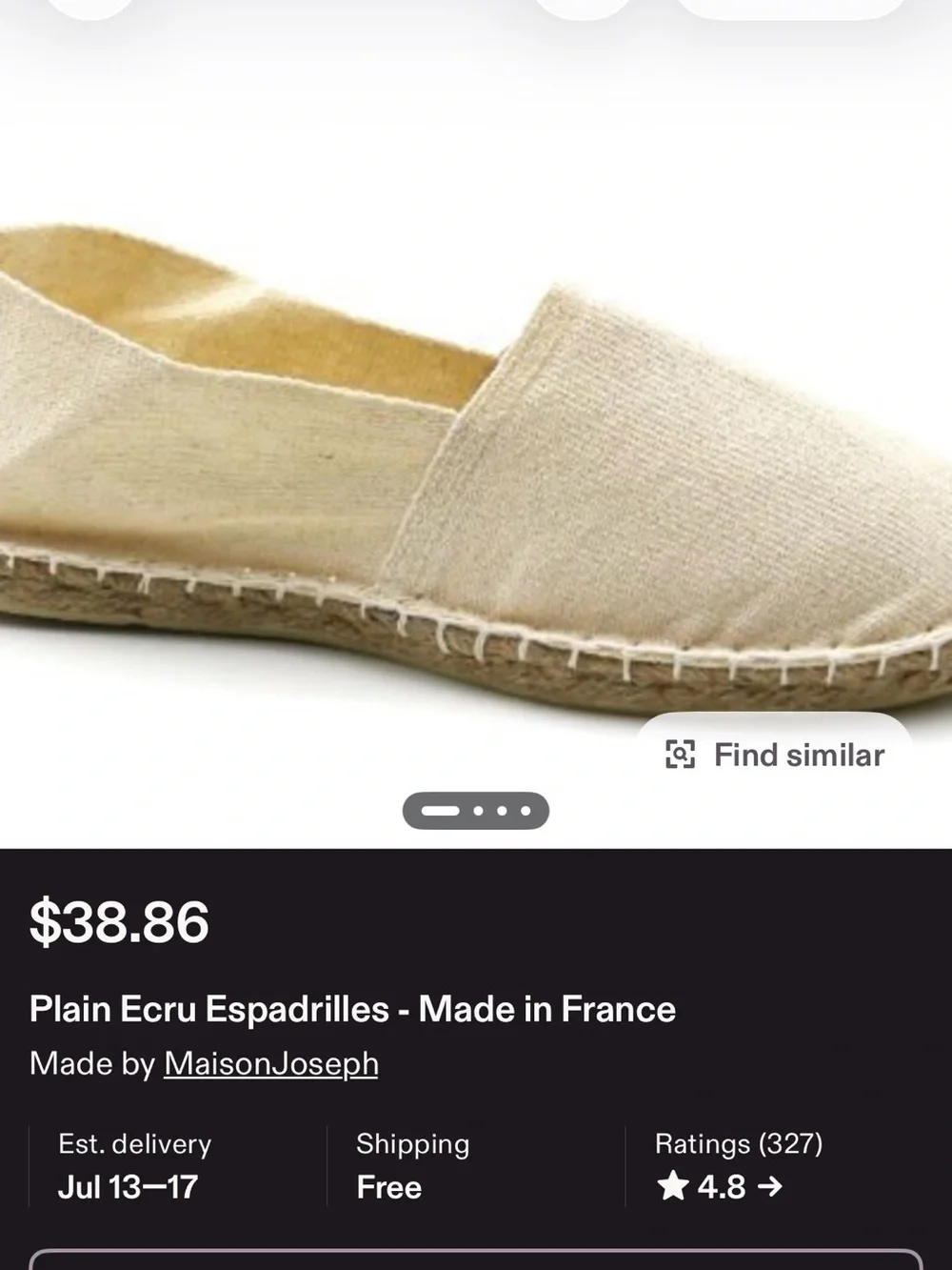 Ecru Women’s Basque Espadrilles